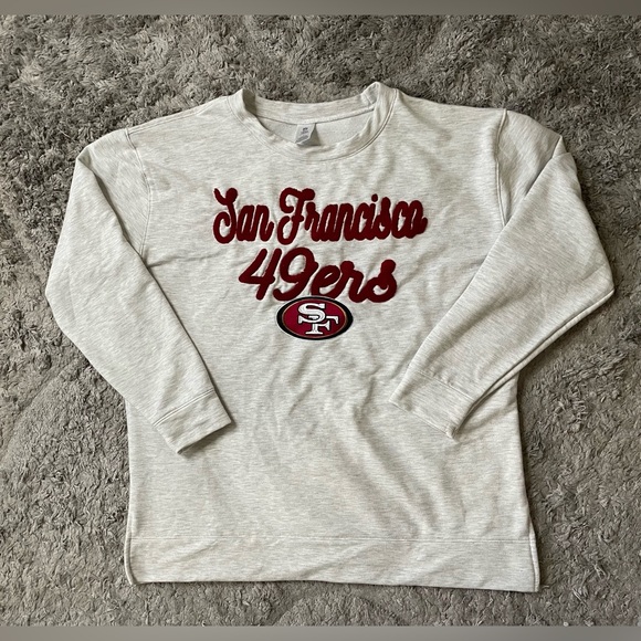 🏈🍂NFL Team Apparel SF 49ers Gray Shirt Size Large - Picture 1 of 7